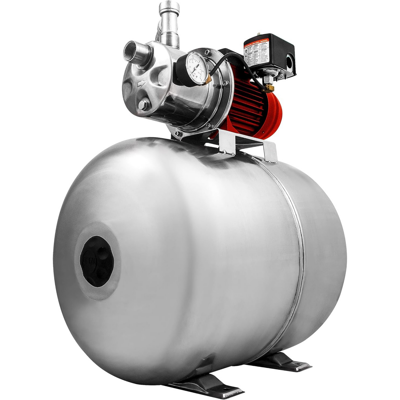 Home 3/4 HP Stainless Steel Shallow Well Jet Pump & 15-Gallon Tank ...