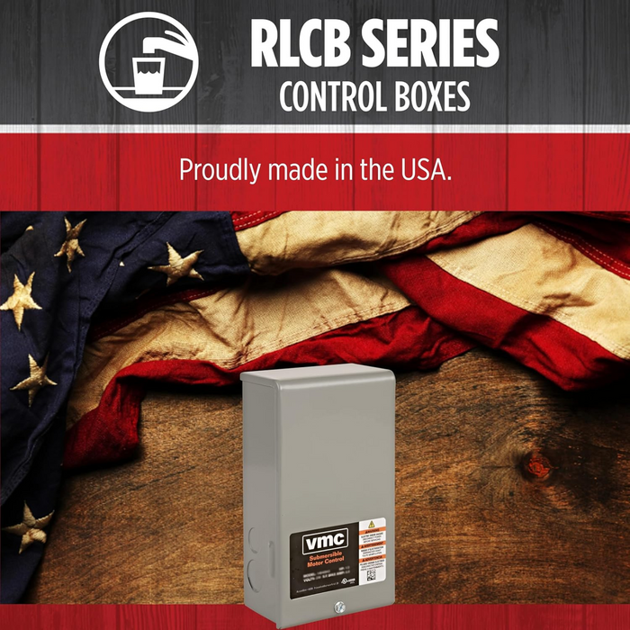 1/2 HP Submersible Deep Well Pump Control Box (230V) - Red Lion
