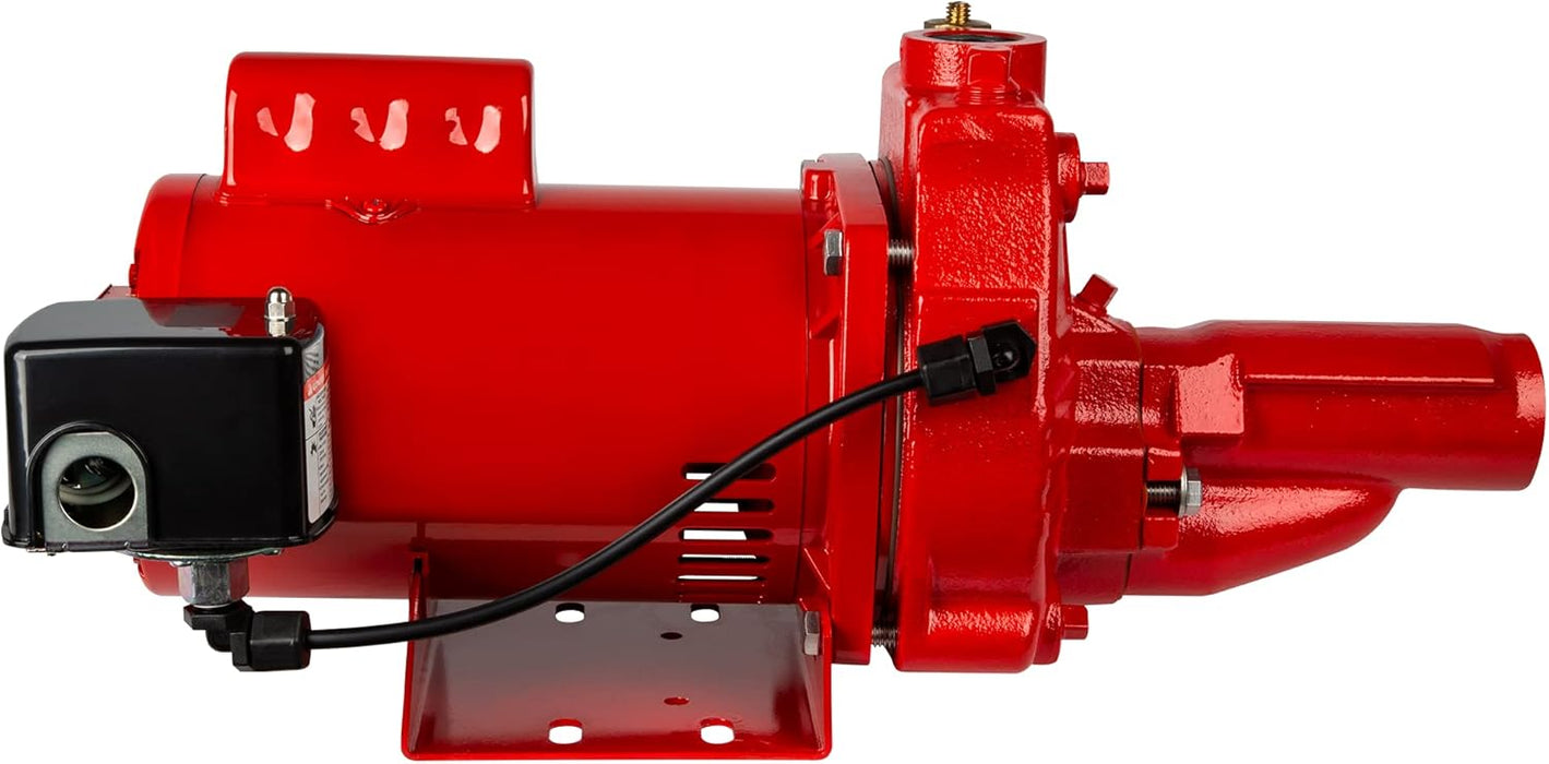 1/2 HP Premium Convertible Jet Pump 14.2 GPM - Red Lion