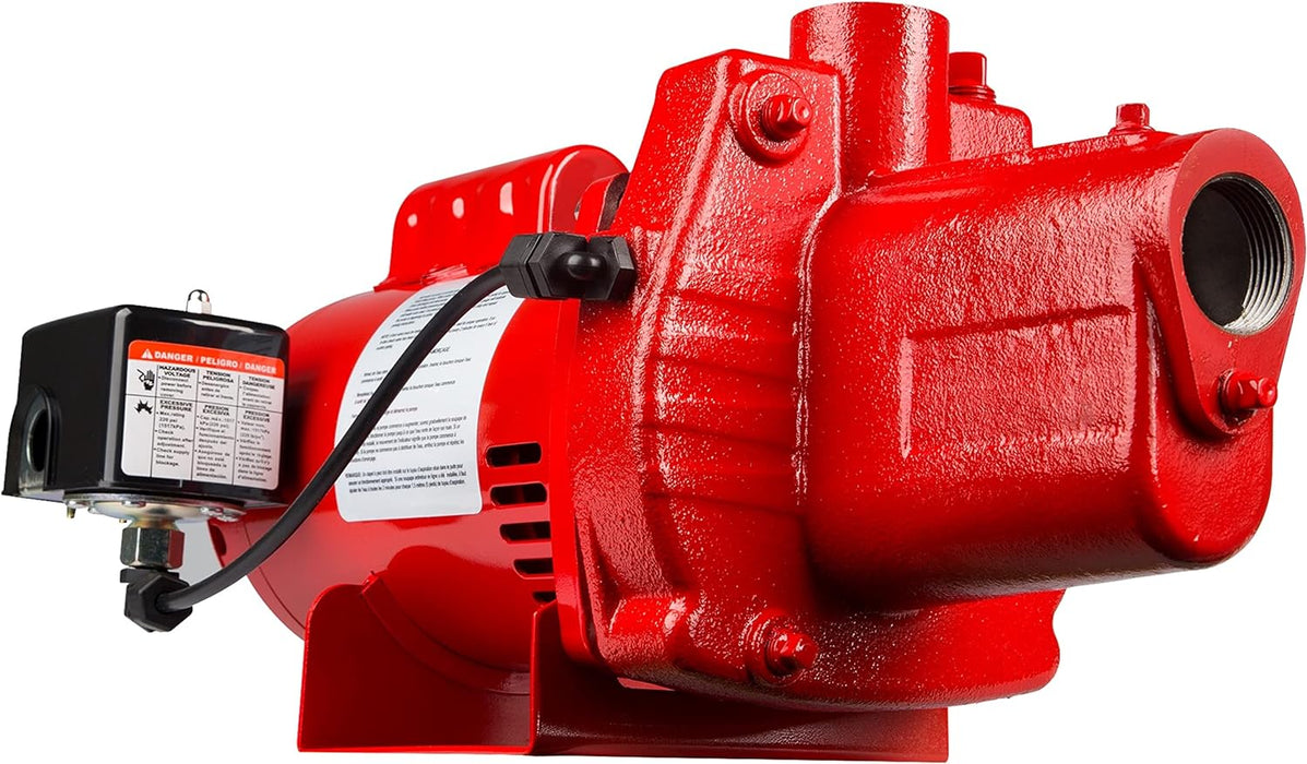 3/4 HP Shallow Well Jet Pump 16 GPM – Red Lion