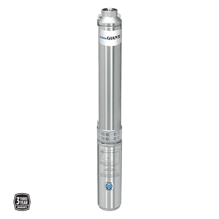 1 HP Deep Well Submersible Pump Little Giant Stainless Steel